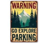 FGHRR Private Parking Unauthorized Vehicles Will Be Towed Away at Vehicle Owner'SMetal Tin Wall Rusty Retro Looking Sign Poster Gifts Cafes Bar Club Office Store Yard Garage 12X8 Inch
