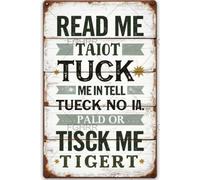 FGHRR Read Me A Story Tuck Me in Tight Tell Me You Love Me and Kiss Me Goodnight Metal Tin Wall Rusty Retro Looking Sign Poster Gifts Cafes Bar Club Office Store Yard Garage 12X8 Inch