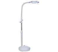 FGHSD Floor-standing Magnifying Glasses with LED Lig, 8X Super High Clarity 360° Rotation Magnifier, Adjustable lamp Lightweight Macular degeneration Reading Low Vision