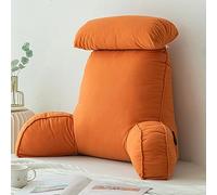 FGHSKIZ Back pillow, Relax Pillow,Backrest Pillows Multifunctional Sofa And Bedside Cushion Backrest With Arm Rest Watching(Dream Orange)