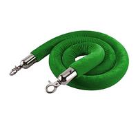 FGHSKIZ Guardrail rope, Barrier Ropes with Stainless Steel Hooks, New Queue Divider Crowd Control Stanchion Rope, for Hotel Celebration Restaurants/(Green,Length 3M/9.8Ft/118In)