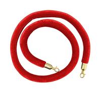 FGHSKIZ Guardrail rope, Stanchion Rope for VIP Entry, Safety Foam Core Barrier Ropes Crowd Control, Movie Theaters Grand Openings Hotels Use/(Red,Length 3M/9.8Ft/118In)