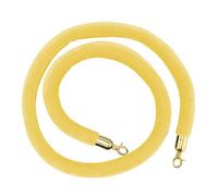 FGHSKIZ Guardrail rope, Stanchion Rope for VIP Entry, Safety Foam Core Barrier Ropes Crowd Control, Movie Theaters Grand Openings Hotels Use/(Yellow,Length 3M/9.8Ft/118In)
