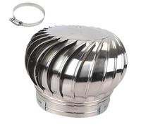 FGHSKIZ Roof vents, Ventilating Fan, Roof Ventilator, Cap Vent Round, 304 Stainless Steel Air Vent, Venting Kit, DIY Easy Vent Hookup Kit, For(9.8inch(250mm))