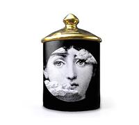 Fgjkt Lina Cavalieri Ceramic Aromatherapy Candle Jar, Fornase Pen Holder, Beauty Ceramic Storage Jar, Mini Vase, Candle Holder Tray, Home Decorative Bottles, Decorative Jars (B14)