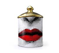 Fgjkt Lina Cavalieri Ceramic Aromatherapy Candle Jar, Fornase Pen Holder, Beauty Ceramic Storage Jar, Mini Vase, Candle Holder Tray, Home Decorative Bottles, Decorative Jars (C2)