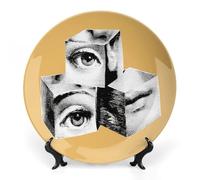 Fgjkt Lina Cavalieri Plate, Wall Decorative Plate, Mysterious Face Plate Wall Hanging Decoration,Including Bracket And Special Spring HooK,style-15,10inch