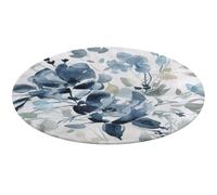 Fgjkt Washable Round Rugs, Lina Cavalieri Rugs for Living Room, Entryway Round Area Rug, Face Pattern Soft Non Slip Nursery Carpet for Bedroom Dining Coffee Table Decor,90 * 90cm