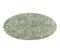 Fgjkt Washable Round Rugs, Lina Cavalieri Rugs for Living Room, Entryway Round Area Rug, Face Pattern Soft Non Slip Nursery Carpet for Bedroom Dining Coffee Table Decor,80 * 80cm