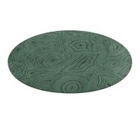Fgjkt Washable Round Rugs, Lina Cavalieri Rugs for Living Room, Entryway Round Area Rug, Face Pattern Soft Non Slip Nursery Carpet for Bedroom Dining Coffee Table Decor,80 * 80cm
