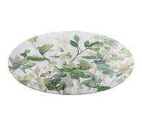 Fgjkt Washable Round Rugs, Lina Cavalieri Rugs for Living Room, Entryway Round Area Rug, Face Pattern Soft Non Slip Nursery Carpet for Bedroom Dining Coffee Table Decor,90 * 90cm