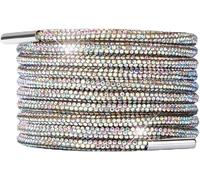 FGJsfhrDTU Drawstring replacement, Rhinestone Drawstring Shoelaces Multicolor 100-160cm 2 Pcs(Multicolor,160)