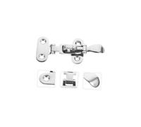 FGJsfhrDTU Stainless Steel Tension Clasp, 2 Pcs Stainless Steel Marine Toggle Latch Silver 11.5x4.9x1.0cm