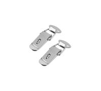 FGJsfhrDTU Stainless Steel Tension Clasp, Stainless Steel Spring Toggle Latch Silver 2 Pcs(B Nickled Plated 68mm)