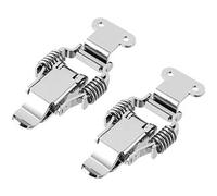 FGJsfhrDTU Stainless Steel Tension Clasp, Toggle Latch Hasp 2 pcs 304 Stainless Steel Double Spring Loaded 90/180 degree Silver Tone(2506a)