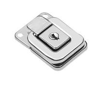 FGJsfhrDTU Stainless Steel Tension Clasp, Toggle Spring Latch Stainless Steel Chrome Silver 2 pcs for Boxes and Cabinets(6445 40k2)