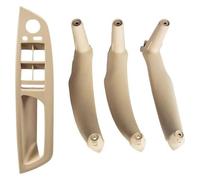 FGKDLDZCZM Car Interior Door Handle for BMW X5/X6 E71/E70 2007-2014 Interior Door Pull Handle Replace Cover Assembly( 4pcs Beige)