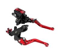FGKDLDZCZM Folding Brake Clutch Levers ASV+Unbreakable+Levers - Motorcycle Brake Master Cylinder Lever Reservoir 1 Pair 7/8" Universal Clutch( Red)