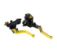 FGKDLDZCZM Folding Brake Clutch Levers ASV+Unbreakable+Levers - Motorcycle Brake Master Cylinder Lever Reservoir 1 Pair 7/8" Universal Clutch( Yellow)