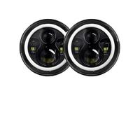 FGKDLDZCZM Front Headlights For Mazda For Miata For MX 5 For MX5 1990-1997 Car 7Inch Led Headlight Round Angel Eyes Halo Front DRL Lights Headlamp Accessories(Black 2pcs)