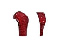 FGKDLDZCZM Gear Shift Knob Carbon Fiber Interior Styling Car Center Console Gear Shift Knob Cover Trim for Cayenne 2011-2017 Accessories(Red Suit)