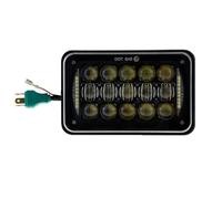 FGKDLDZCZM Motorcycle Hi/Lo Beam Running Light Truck Lights Square 4x6 Inch LED Headlight Waterproof Driving Lamp For XR250 XR400 XR650 For Suzuki For DRZ Car For Offroad Motorcycle (Black B)