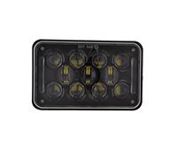 FGKDLDZCZM Motorcycle Hi/Lo Beam Running Light Truck Lights Square 4x6 Inch LED Headlight Waterproof Driving Lamp For XR250 XR400 XR650 For Suzuki For DRZ Car For Offroad Motorcycle (Black A)