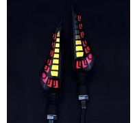 FGLFPXI 12V Motorcycle LED Turn Signal Light 10mm ABS Flowing Indicator Lamp Universal For Pegaso 650 SR 50 125 SX 50