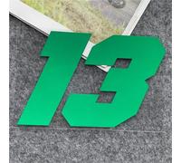 FGLFPXI Number 13 Reflective Motorcycle Car Stickers Decor Electric Scooter Auto Body Windshield Helmet Decal Accessories Trunk Decals