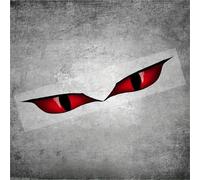 FGLFPXI Stickers, A Pair of Waterproof Demon Decals Designed for Decorating Motorcycle Headlights
