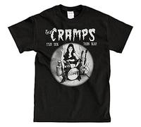 FGM The Cramps Summer Fashion Men's T-Shirt Black(Medium)