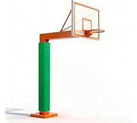 FGNIWAAE 1pcs All-Weather Basketball Pole Padding - Waterproof Column Pads for Garage, Basement & Volleyball Posts - Custom(Green,13x13cm)