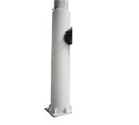 FGNIWAAE 1pcs AllWeather Basketball Hoop Padding for Round Poles - Shock Absorbing Protection for 2-8 Inch Diameter Posts(White,8cmx180cm)