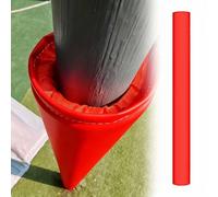 FGNIWAAE 1pcs for 2-12 Inch Dia Poles - Basketball Hoop Protector, Garage & Basement Column Pad, Shock Absorbing Wrap Around Cover(Red,9cm)