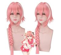 FGO Astolfo Anime Wigs Fate Apocrypha Cosplay Wig Pink Long Ponytail Synthetic Hair Halloween Party Costume Wig+Wig Cap