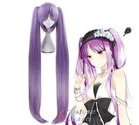 FGO Fate Grand Order Euryale Stheno Purple 110cm Long Straight Cosplay Ponytail Halloween Party Synthetic Hair + Free Wig Cap