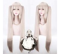 Fgo Fate Grand Order Marie Antoinette Cosplay Wig Long Straight Ponytails Synthetic Hair Adult Role Play Wigs Pelucas Anime