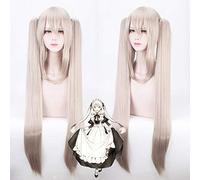 FGO Fate Grand Order Marie Antoinette Cosplay Wig with two Long Straight chip Ponytails Marie Antoinette Synthetic Hair wigs One Size PL-497