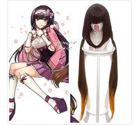 FGO Fate Grand Order Osakabehime Servant Pigtail Long Brown Gradient Resistant Synthetic Hair Cosplay Headwear + Free Wig Cap