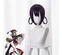 FGO Fate Grand Order Shuten-douji Zombie Wigs Cheongsam Braids Cosplay Wig Purple Synthetic Hair for Adult Halloween Role Play