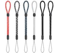 FgofhFu 6PCS Adjustable Wrist Strap Hand Lanyard with Movable Button for Cellphone,Phone,Camera,GoPro, PSP, Flashlight,Keys, Keychains, USB Flash Drives and More Device, Multi-Color