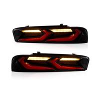 FGOFJG Rear taillights For Chevy For Camaro 2015-2017 2x Car Tail Light Assembly LED Dynamic Turn Signal Plug and Play Lamps Reverse Tailights License plate lights(Red)
