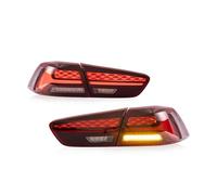 FGOFJG Rear taillights For Mitsubishi For Lancer 2008-2016 Reverse Brake Turning Signal Car Rear Tail Light Assembly Plug And Play Pair Of LED Lights License plate lights(Red)