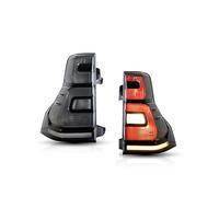 FGOFJG Rear taillights For Toyota For Land For Cruiser For Prado 2010-2016 DRL Reverse Brake Turning Signal Car Rear Tail Light Assembly Pair Of LED Lights License plate lights(Smoker)