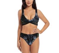 FGPkjh Black Leopard Print Print Sporty Trendy Beach Swimwear Quick-Dry Function Comfortable Lounging All-Day Wear