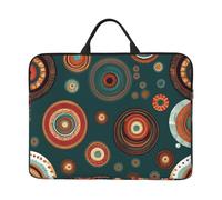 FGPkjh Ethnic Circles Floral Pattern Print Lightweight Laptop Case Sleeve Protective Bag For Office Business Daily Commutes