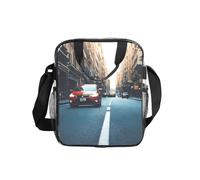 FGPkjh Red Car and Bicycle Print Lunch Bag for Daily Office Travel Work Beach Trips Picnic Clear Food Container