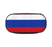 FGPkjh Russian Flag Print Functionality Pencil Case School Stationery Supplies Makeup Travel Daily Essentials
