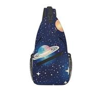 FGPkjh Starry Sky Universe Space Print Lightweight Cross Bag Travel Work Daily Use Diagonally Sling Shoulder Backpack