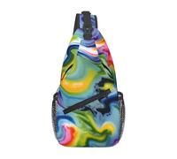 FGPkjh Tie Dye Print Lightweight Cross Bag Travel Work Daily Use Diagonally Sling Shoulder Backpack